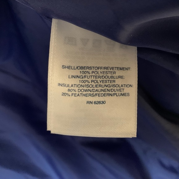 NWT Land’s End Puffer HyperDry Down Blue Jacket 1X 16/18 - Picture 7 of 10